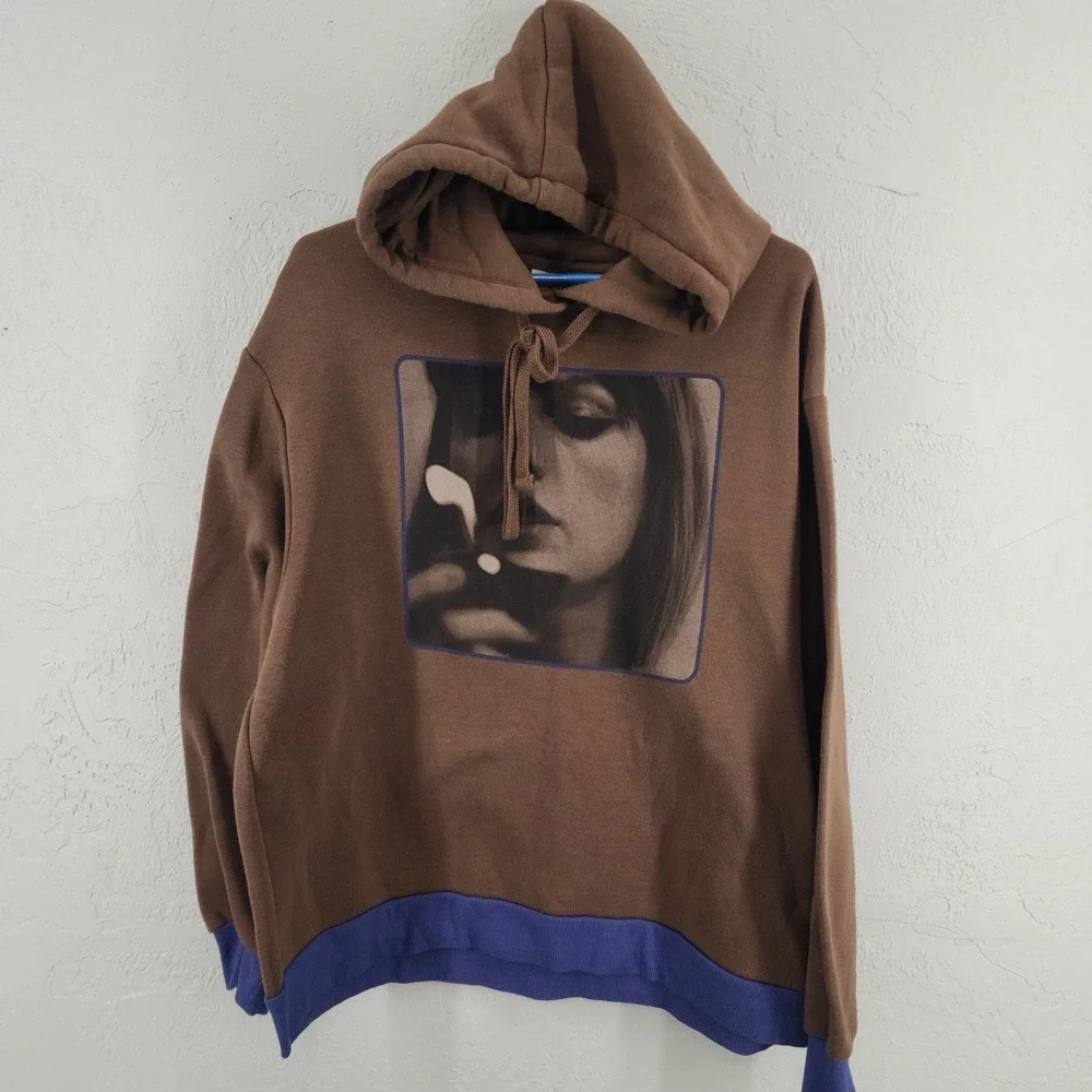 Taylor Swift Large Brown Midnights Album Graphic Hoodie Eras Tour Merch Unisex - Picture 1 of 5